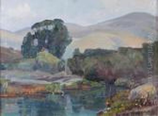 Peaceful Interlude Oil Painting by Aaron Edward Kilpatrick