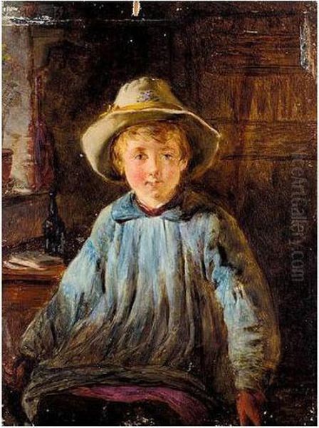 Farmer's Boy Oil Painting by William Henry Knight