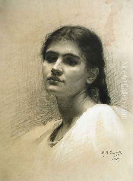 Portrait of a Woman Oil Painting by Mary Helen Carlisle