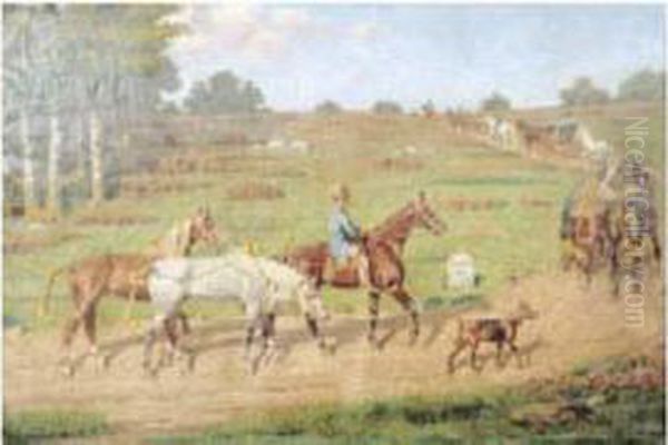 En Route Vers Falaise. Oil Painting by Paul Le More