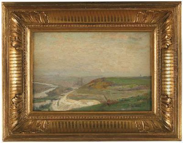 Weite Leicht Hugelige Landschaft Oil Painting by Alfred Marie Le Petit