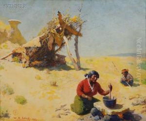 Summer Hogan Oil Painting by William Robinson Leigh