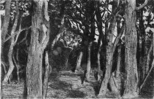 Markische Landschaft Oil Painting by Walter Leistikow