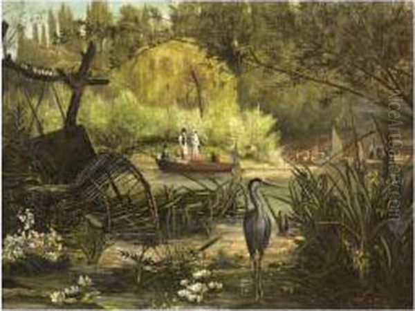La Partie De Bateau Oil Painting by Ludovic Lepic