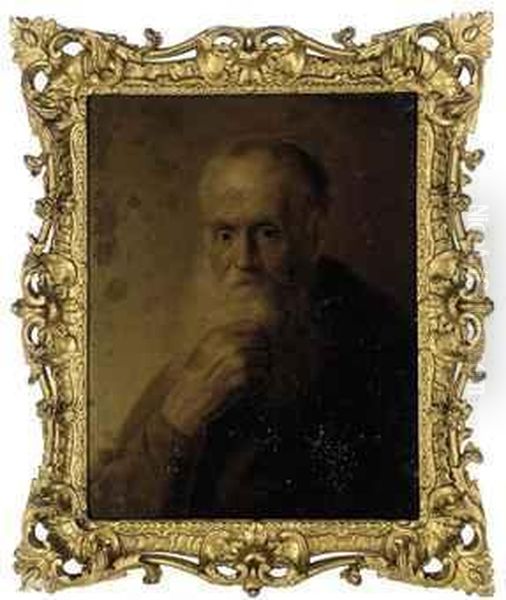 Portrait Of An Old Man Oil Painting by Jan Lievens