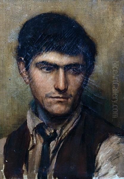 Portrait Of A Young Man Oil Painting by Logsdail William