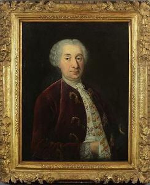 Herrenportrat. Oil Painting by Alessandro Longhi