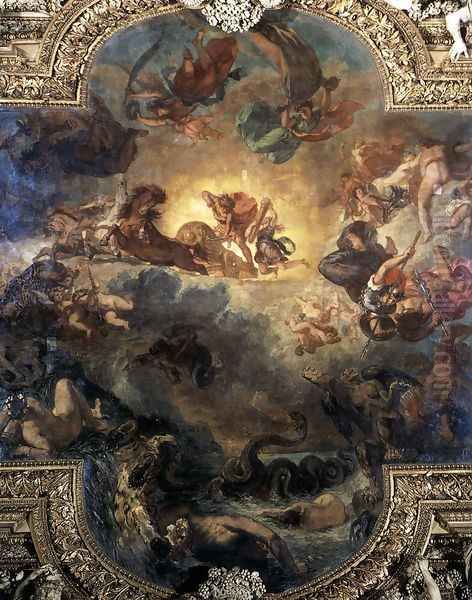 Apollo Slays Python Oil Painting by Eugene Delacroix