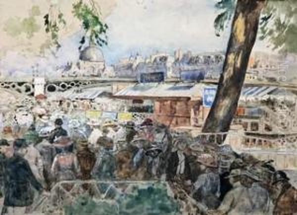 Jour D'affluence Oil Painting by Alexandre Lunois