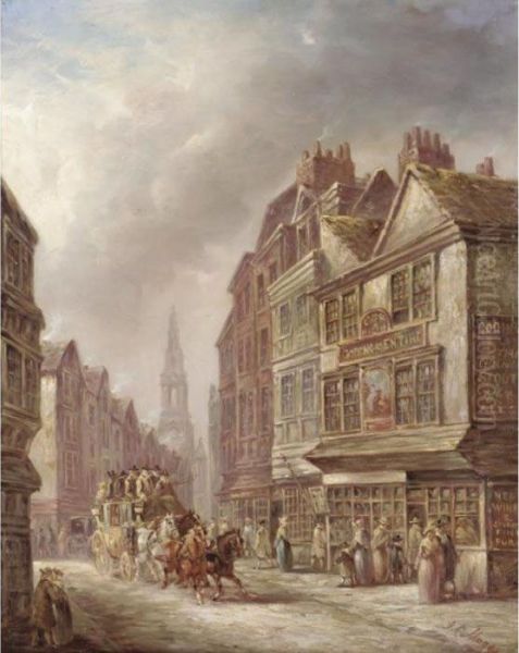 The Urgent Coach Oil Painting by John Charles Maggs