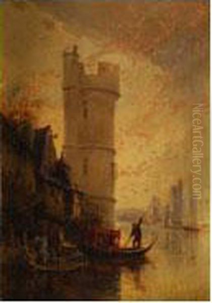 El Encuentro Oil Painting by Albert Pierre Rene Maignan