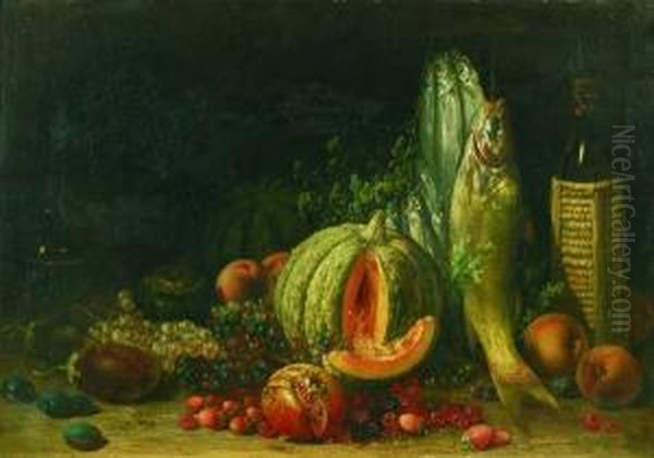 Natura Morta Oil Painting by Ignazio Manzoni