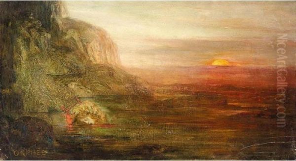 Orphee Oil Painting by Pierre Amedee Marcel-Beronneau
