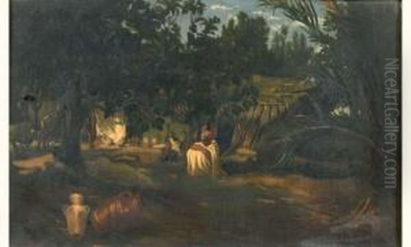 La Sieste Oil Painting by Prosper Georges Ant. Marilhat