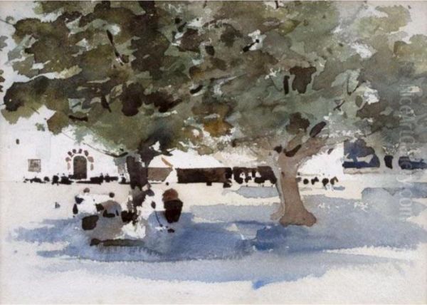 Shelter From The Sun Oil Painting by Arthur Melville