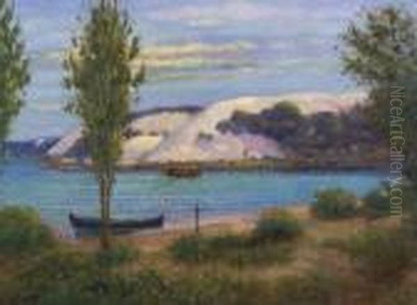 Pigeon Hill Oil Painting by Charles Alfred Meurer