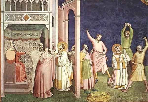 The Martyrdom of St Stephen 2 Oil Painting by Bernardo Daddi