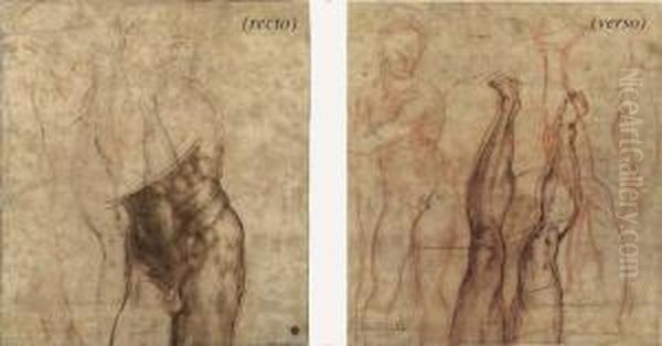 The Risen Christ Oil Painting by Michelangelo Buonarroti