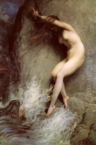 Andromeda Oil Painting by Gustave Dore