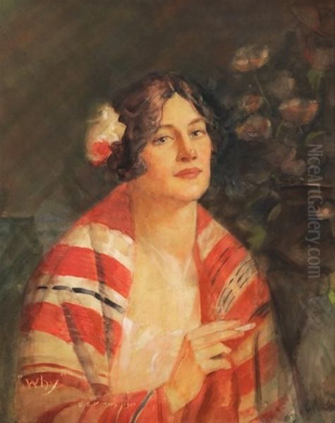 Why 1917 Oil Painting by Benjamin Edwin Minns