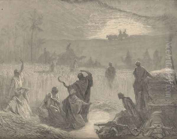 The Return Of The Ark Oil Painting by Gustave Dore