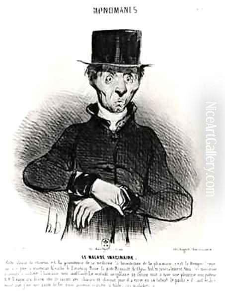 Le Malade Imaginaire Oil Painting by Honore Daumier
