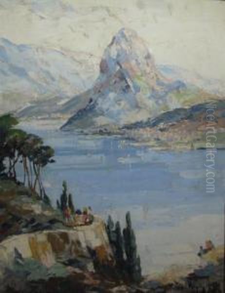 Capri Oil Painting by Rudolf Negely