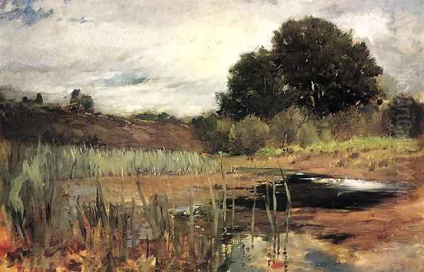 Rolling Landscape 1881 Oil Painting by Frank Duveneck