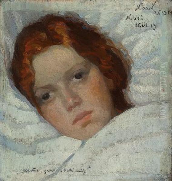 Nissi Oil Painting by Rudolf Nissl