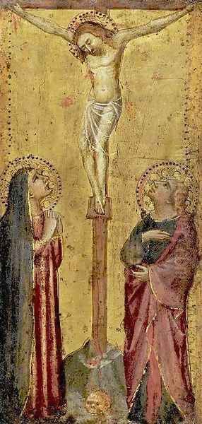 Crucifixion Oil Painting by Bicci Di Lorenzo