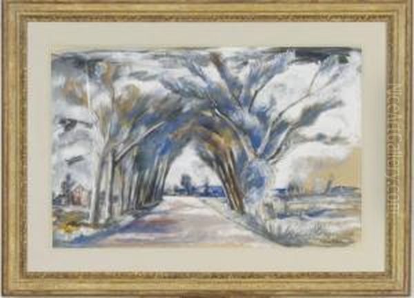 Landscape Oil Painting by Bror Julius Olsson Nordfeldt