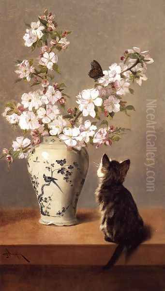 The Butterfly Oil Painting by John Henry Dolph