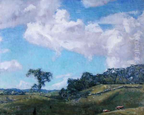 Clearing Off Oil Painting by Charles Harold Davis