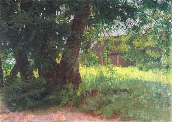 W Cieniu Drzewa Oil Painting by Edward, Edouard Okun