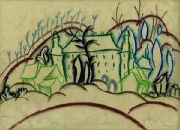 Schloss Antfeld Oil Painting by Walter Ophey