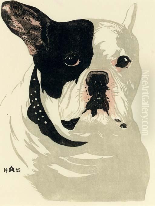 Bobbi Oil Painting by Anna Petrovna Ostroumova-Lebedeva