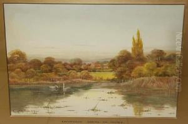 Backwaters, Goring-on-thames Oil Painting by George Oyston