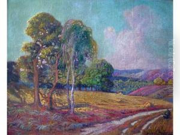 Paguenaud <paysage Limousin > Oil Painting by Jean-Louis Paguenaud