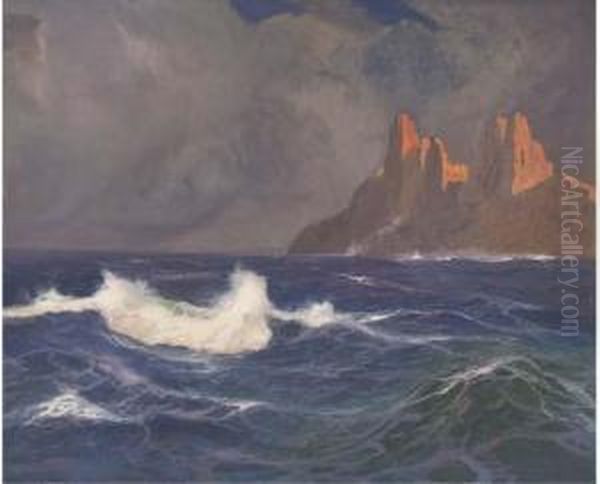 Paysage Cotier Oil Painting by Jean-Louis Paguenaud