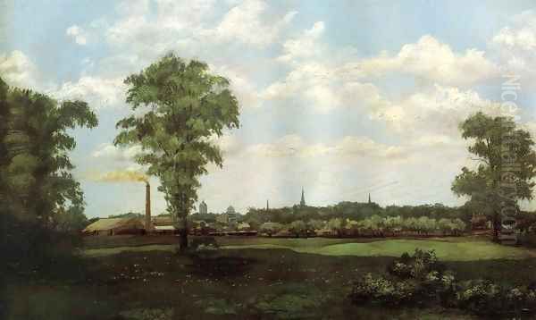 Landscape 1881 Oil Painting by Arthur Wesley Dow