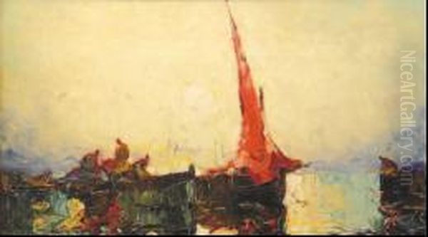 Voile Rouge Oil Painting by Louis Pastour