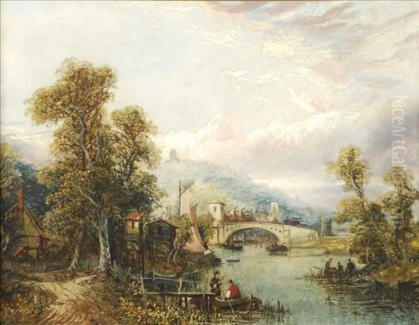 The Ferry Oil Painting by Joseph Paul