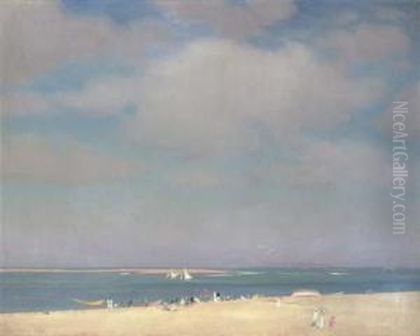 The Beach At Chatham Oil Painting by William Macgregor Paxton