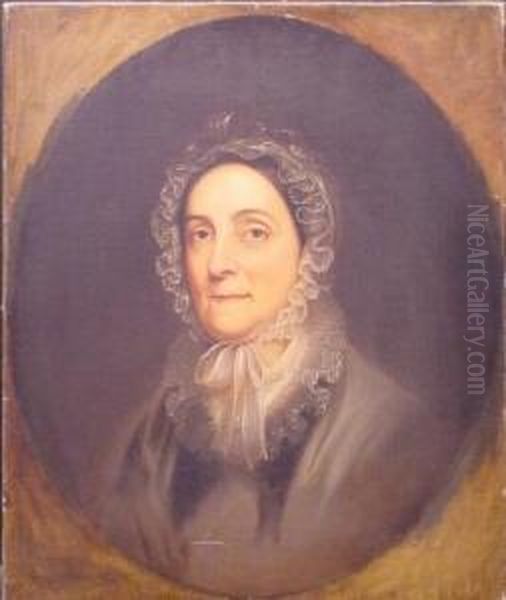 Portrait Of Jane White Galaher, Wife Of Lieutenant Galaher Oil Painting by Rembrandt Peale