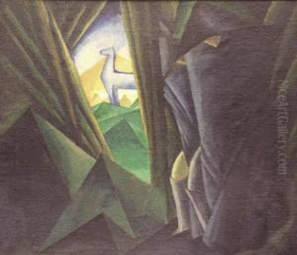 Kompozycja Formistyczna Oil Painting by Leonard Pekalski