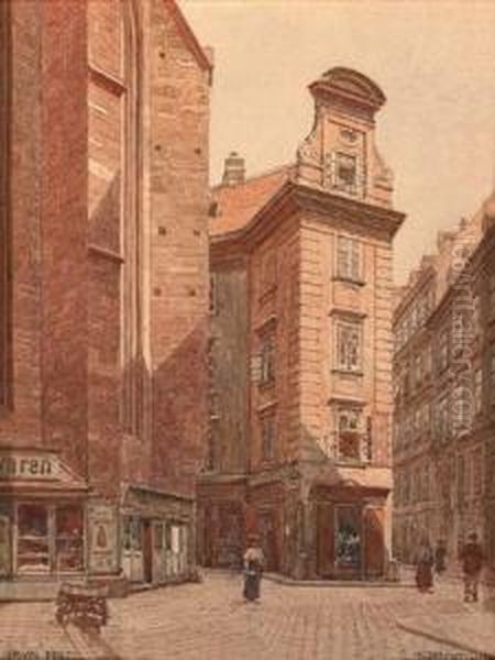 Kurrentgasse Oil Painting by Erwin Pendl