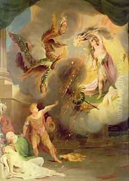 Jason and Medea Oil Painting by John Downman