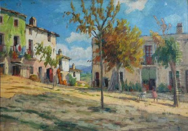 Placa De Montornes Oil Painting by Francisco Planas Doria