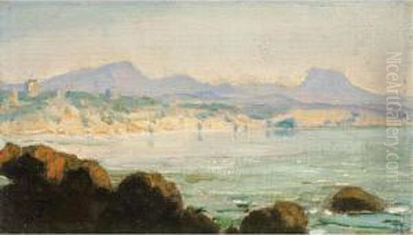 Bay Scene Oil Painting by Vasily Polenov