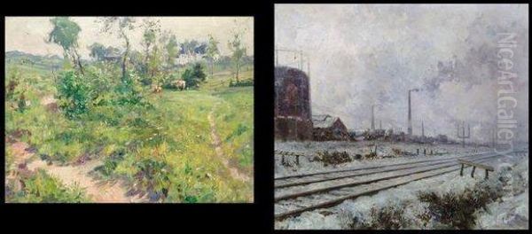En Mai Oil Painting by Oswald Poreau